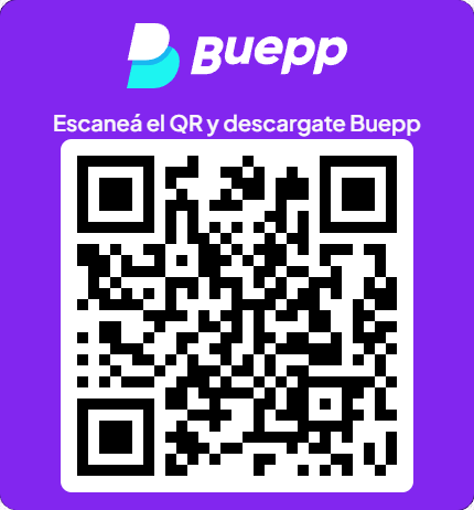 Escaneá el QR y hacete cliente de Buepp